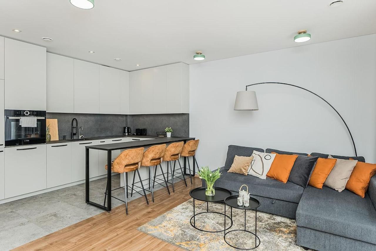 Lovely Apartment With Private Terrace By Urban Rent Kaunas Ngoại thất bức ảnh